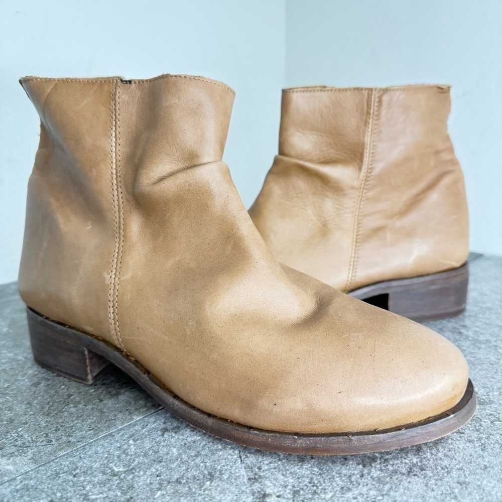 NEW Beek Quail Saddle Leather Ankle Boots Size 8.5